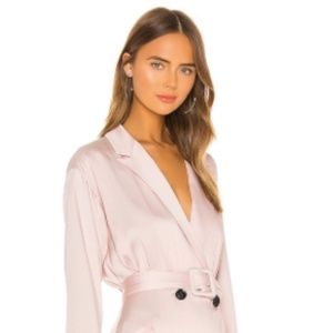 Marissa Webb Cyrus Suit Dress in Blush